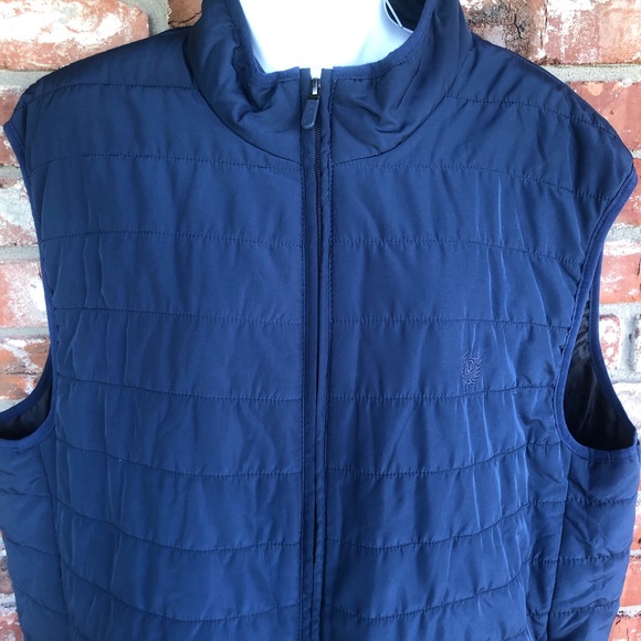 Chaps navy puffer vest size XL - Picture 4 of 9